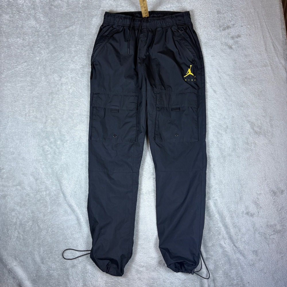 Jordan Pants Men S Loose Fit Cargo Utility Flight Black DC9663-010 Bungee Hem